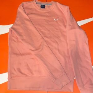 Nike crew neck sweater peach color